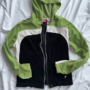 Vintage Velour Zip Up Jacket